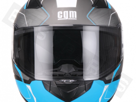 Helm Integraal CGM 317G Silverstone Mat Zwart/ Mat Blauw